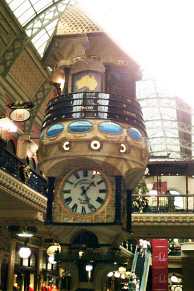 fancy clock in sydney Mall