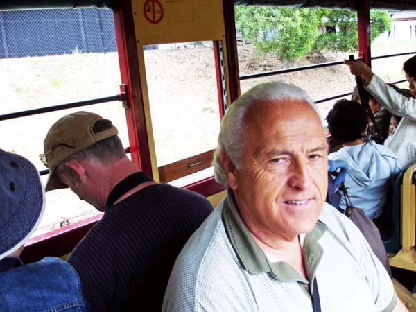 Lee Duquette on the Puffing Billy Train