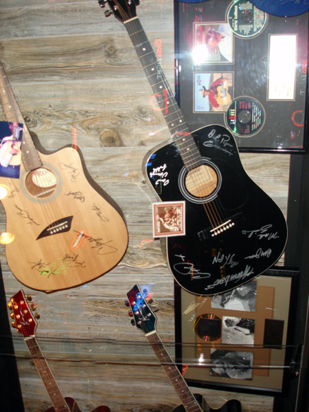 guitars on the wall