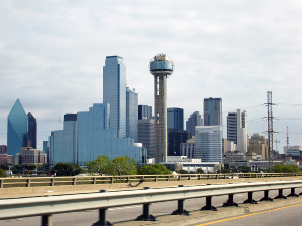 The Reunion Tower in downtown Fort Worth