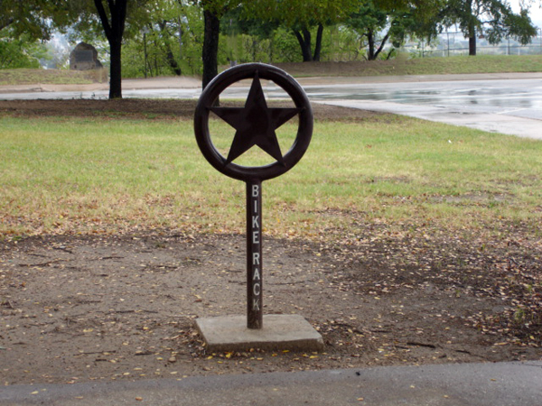 Bike rack in Forth Worth