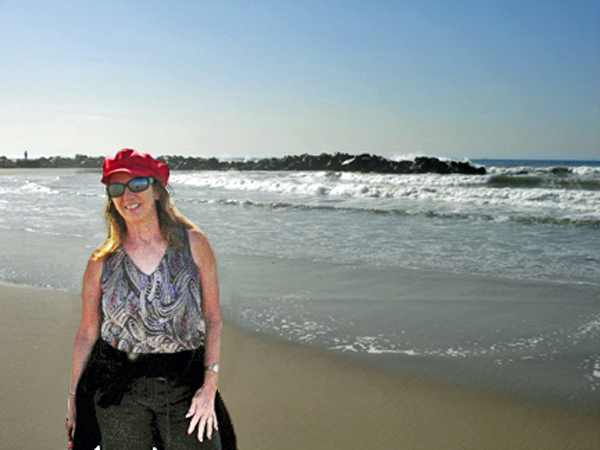 Karen  Duquette on Hollywood Beach California in 2006