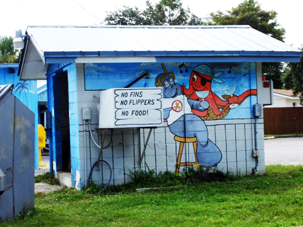 food booth at Homosassa Springs