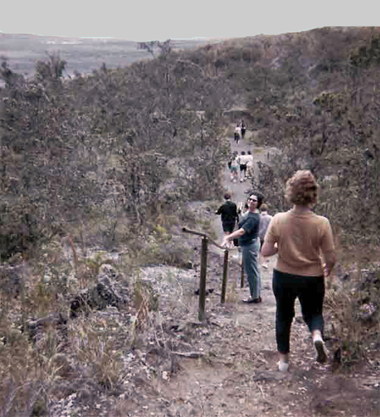 Jeannie Lewandowski and Cheryl Mix on the trail