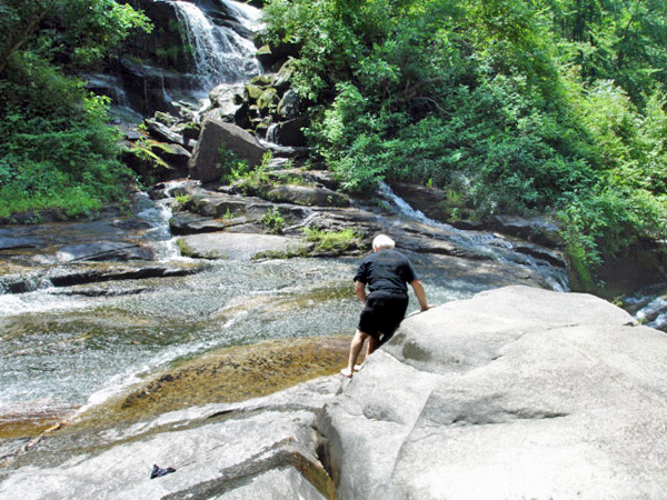 Lee Duquette on the rocks in 2007