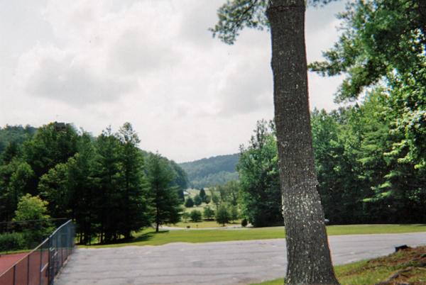 view of golf course from timeshare porch