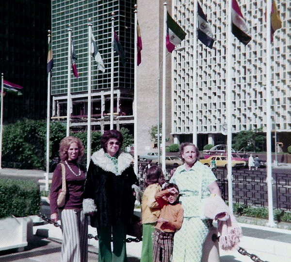 Karen Duquette at the UN Building