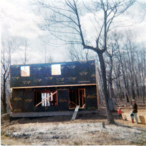 a temporary ramp into the house