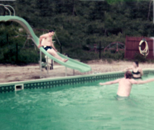 Lee Duquette on the slide