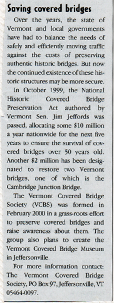 saving covered bridges