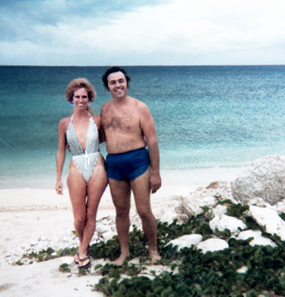 Karen and Lee Duquette on the beach