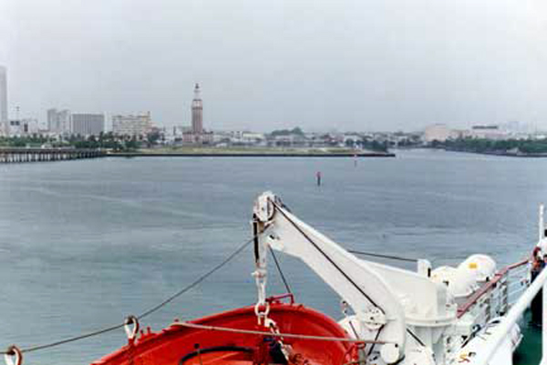 leaving the port of Miami, Florida