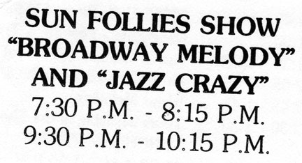 Sun Follies show