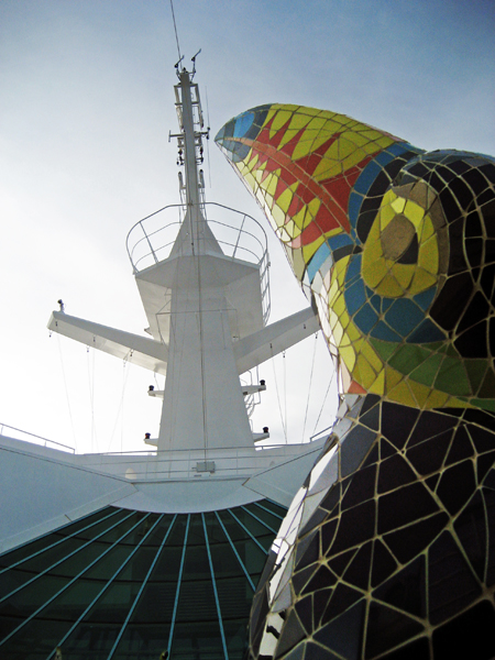 bird and top of ship