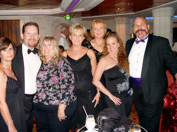 line dancers ready for dinner