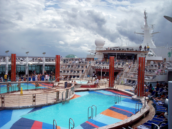 pool area on Liberty of the Seas