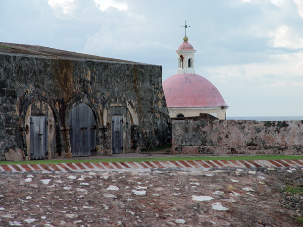 view of the cemetery tower