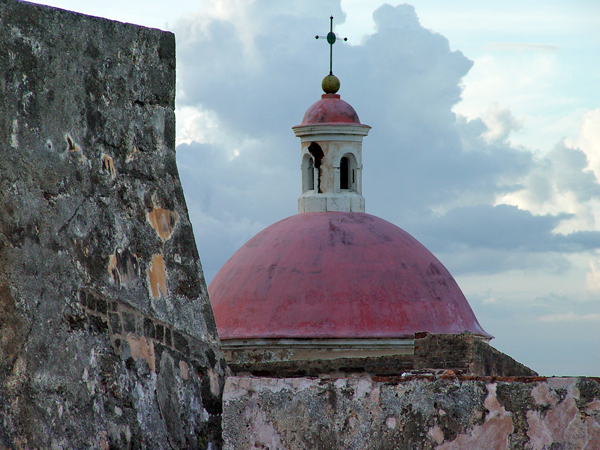 view of the cemetery tower