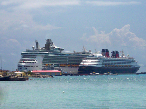 Liberty of?the Seas at dock in St. Maarten