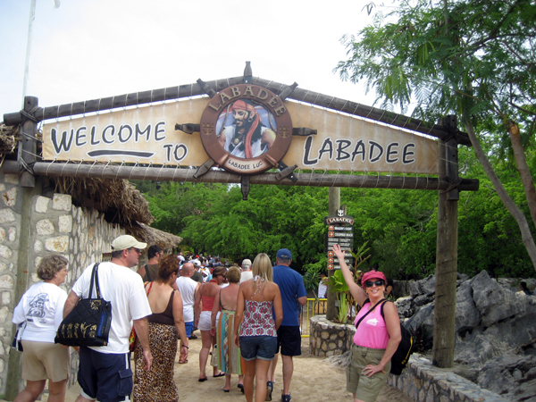 Karen Duquette entering Labadee