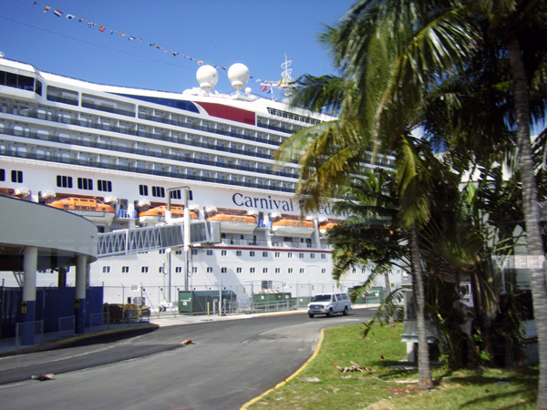 Carnival Freedom cruise ship in Fort Lauderdale