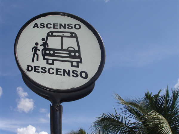 bus stop sign