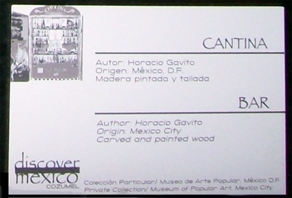 cANTINA AND BAR SIGN