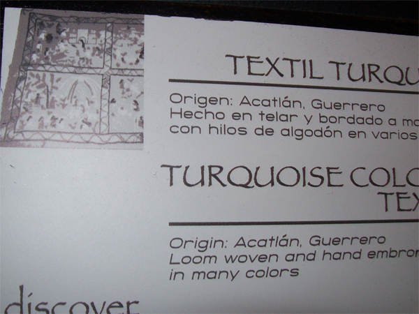 sign about the art work