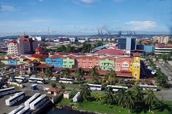First views of Colon, Panama