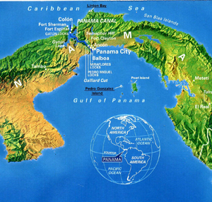 map of Panama