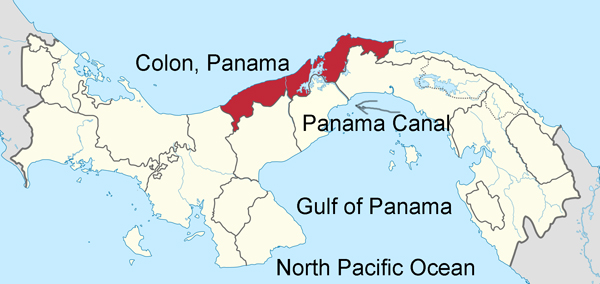 map of Panama