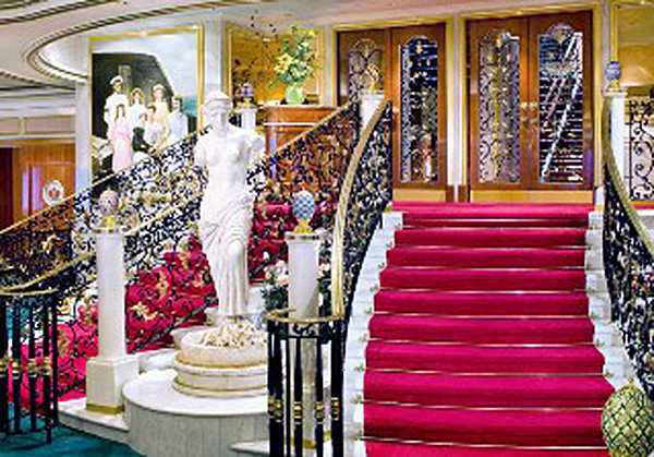 stairs to the dining ara