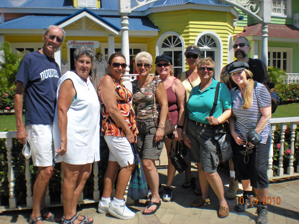 Karen Duquette and line dance friends