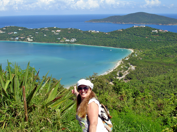 Karen Duquette viewing Magens Bay