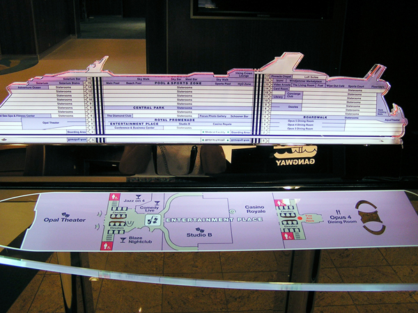 layout map of the ship