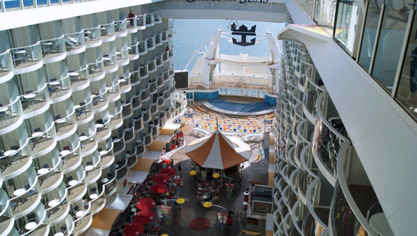 Boardwalk overview and The Aqua Theatre