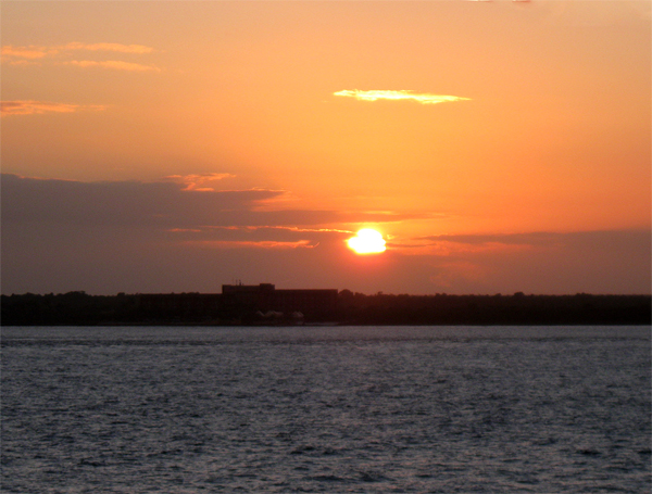 sunset from Oasis of The Seas