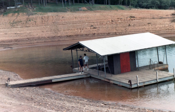 Lee and Frank on the dock