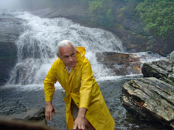 Lee Duquette at Graveyard Fields waterfall