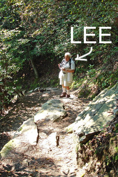 Lee Duquette on the trail to Whitewater Falls