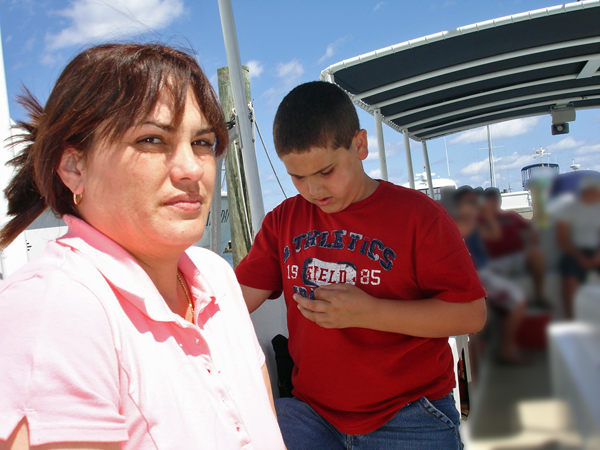 Brians's sister and nephew