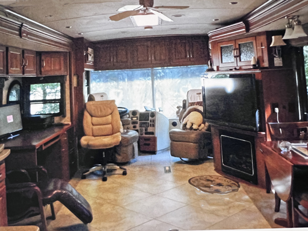 view from middle of the RV, Looking forward 