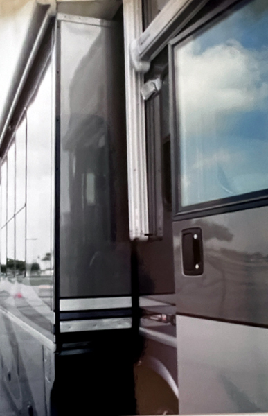 the side of their new RV