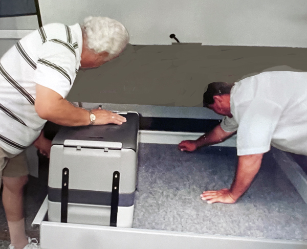 A smaller refrigerator cooler 