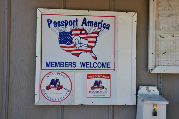 Passport America sign