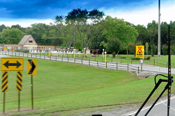 Cartersville KOA entrance