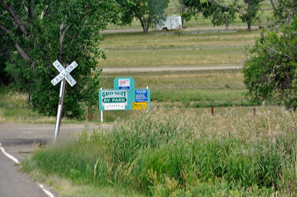 2 sets of railroad tracks near Green Valley