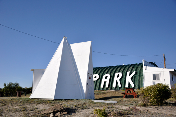 tent cabin at Riverview RV Park