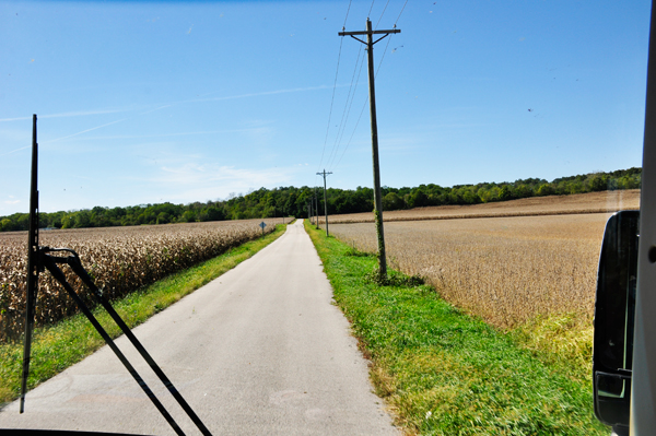 road leading to Arrowhead Campground.