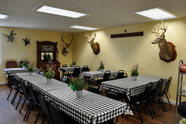 breakfast area inside the office / store